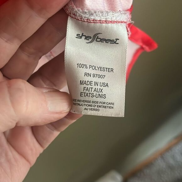 EXCELLENT CONDITION WOMEN’S LARGE SHEBEEST TANK/CYCLE JERSEY SIZE MEDIUM - Picture 7 of 7